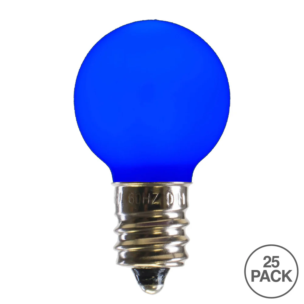 25PK - Vickerman Blue Ceramic G30 LED Replacement Bulb - Image 2