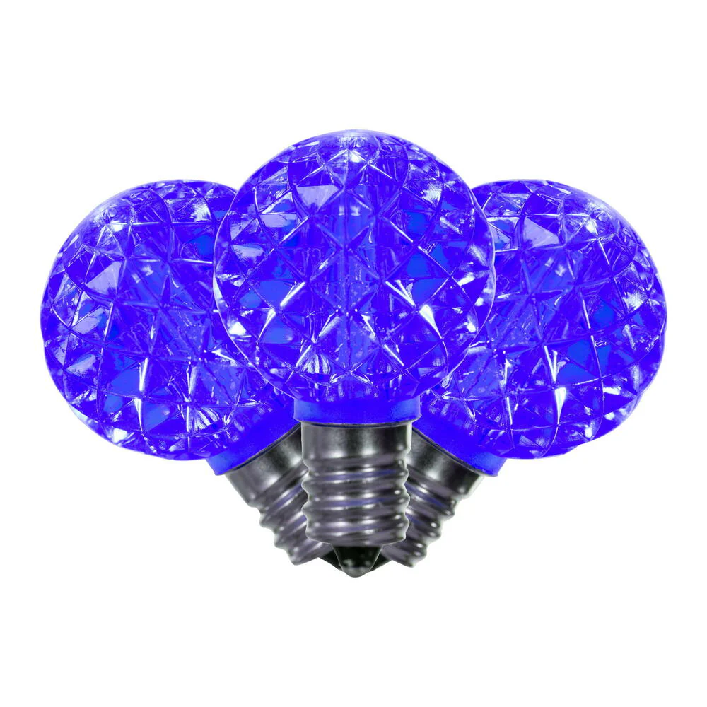 25PK - Vickerman Blue Faceted G30 LED Replacement Bulb - Image 2