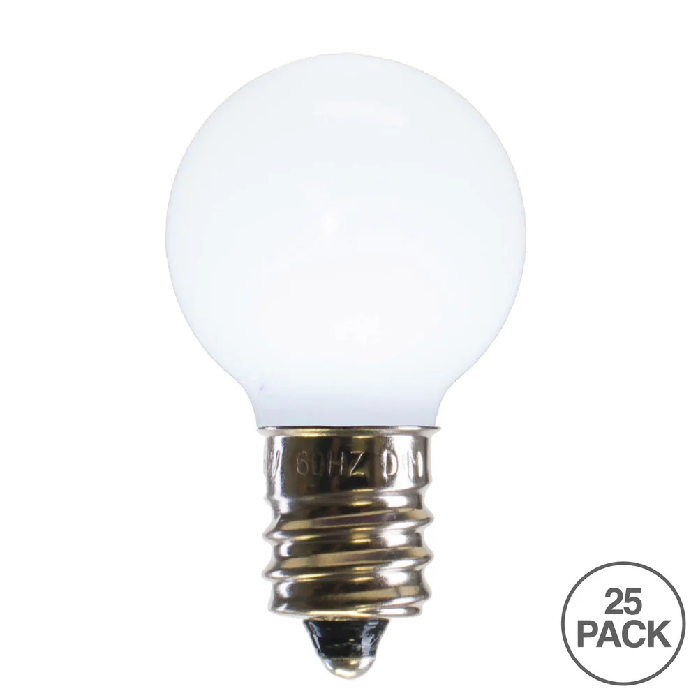 25PK - Vickerman Cool White Ceramic G30 LED Replacement Bulb - Image 2