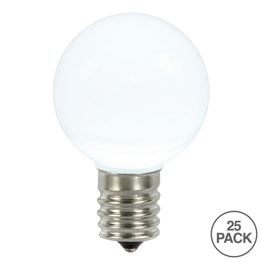 25PK - Vickerman Cool White Ceramic G50 LED Replacement Bulb - Image 2