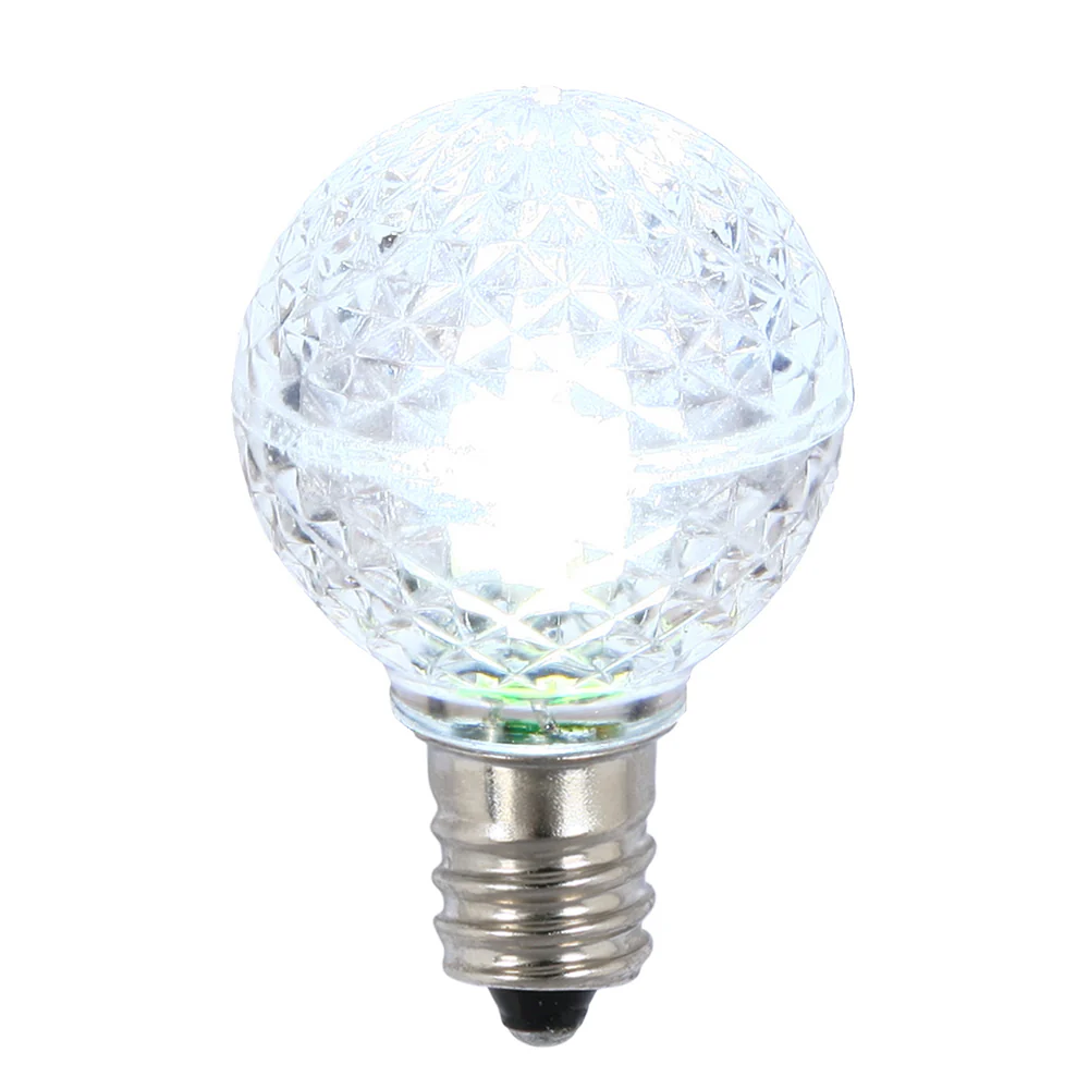 25PK - Vickerman Cool White Faceted G30 LED Replacement Bulb - Image 3