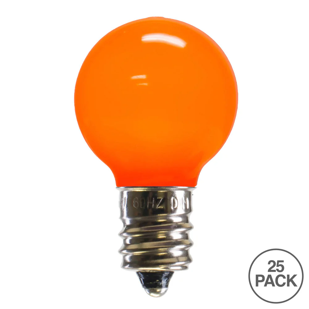 25PK - Vickerman Orange Ceramic G30 LED Replacement Bulb - Image 2