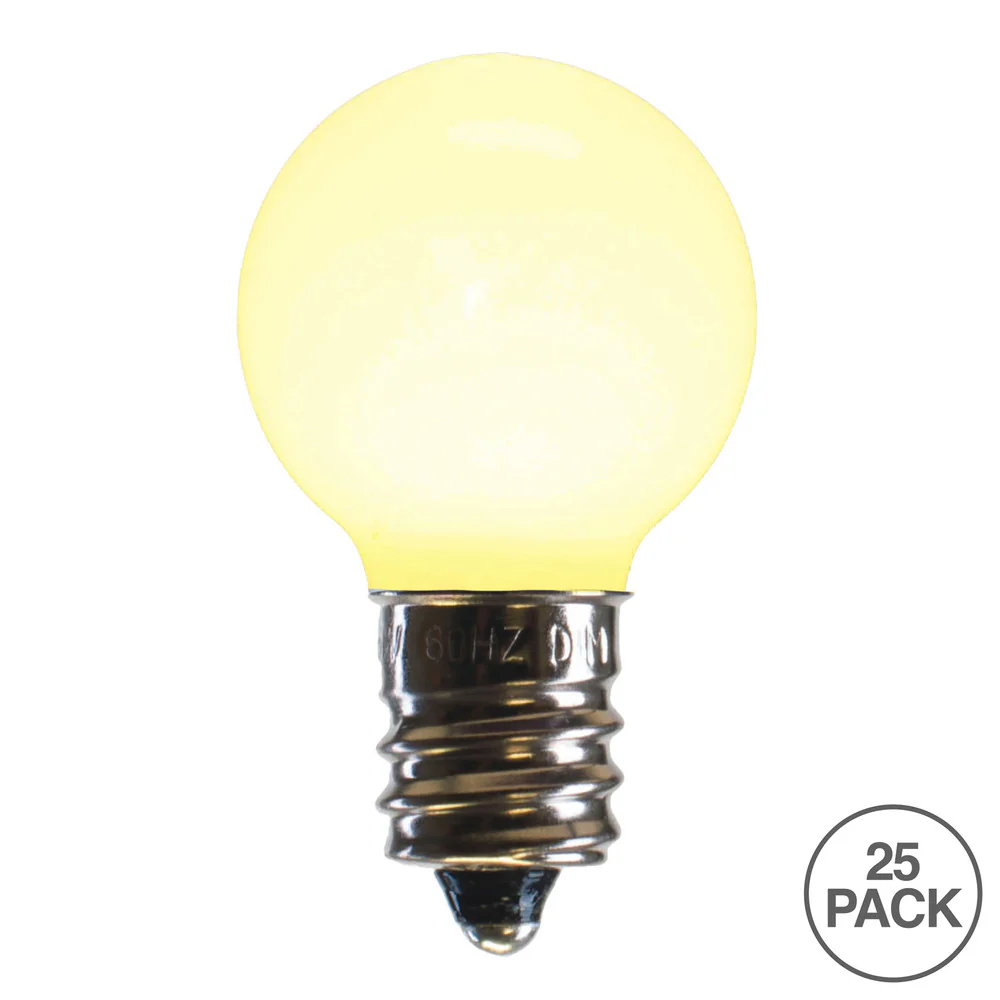 25Pk- Vickerman Warm White Ceramic G30 LED Replacement Bulb - Image 2