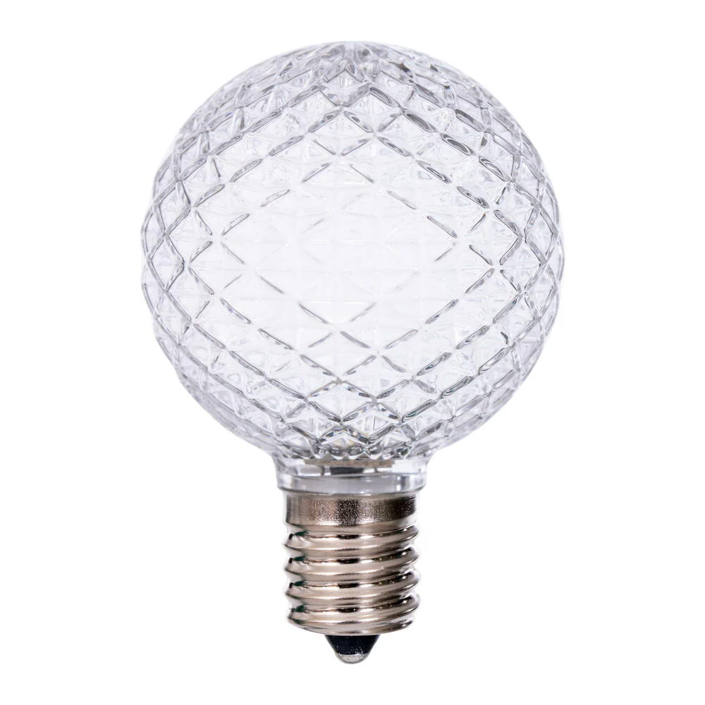 25PK - Vickerman Warm White Faceted G50 LED Replacement Bulb - Image 2