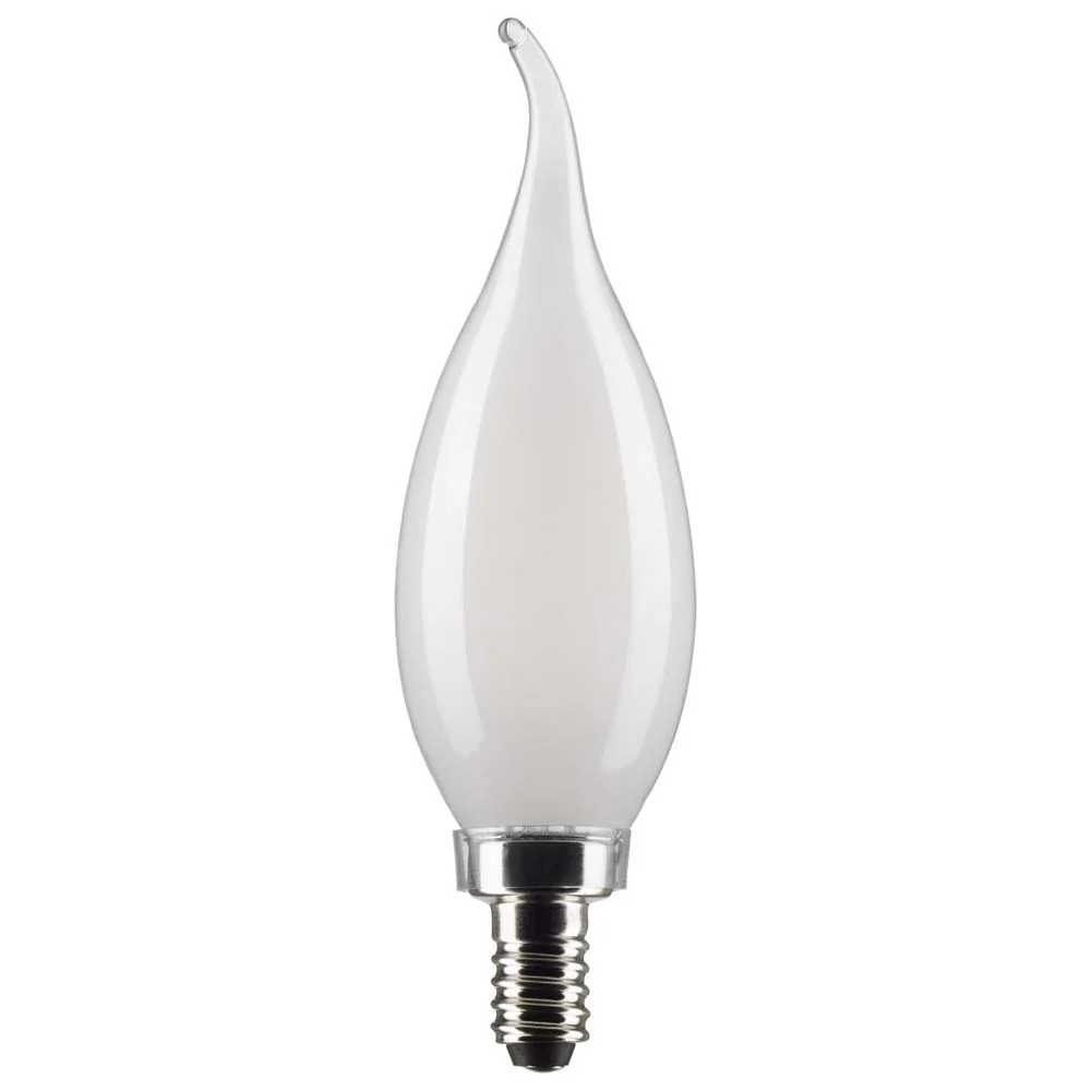 2Pk - 4W CA10 LED Frosted Candelabra Base 2700K 350 Lumens 120v