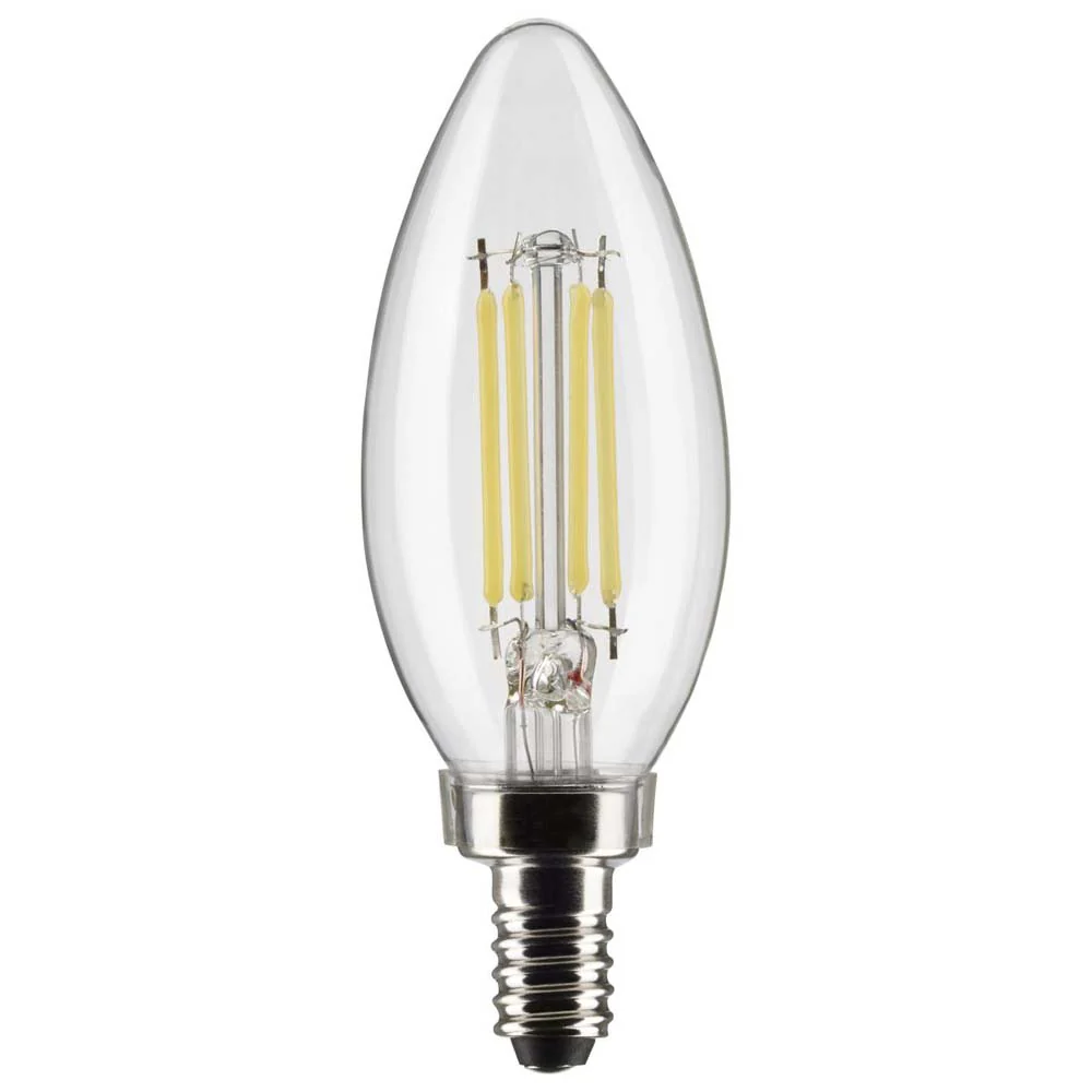 2Pk - 5.5W B11 LED Clear Candelabra Base 3000K 500 Lumens 120v - Image 3