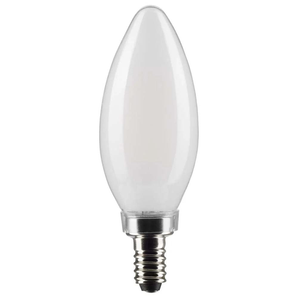 2Pk - 5.5W B11 LED Frosted Candelabra Base 2700K 500 Lumens 120v
