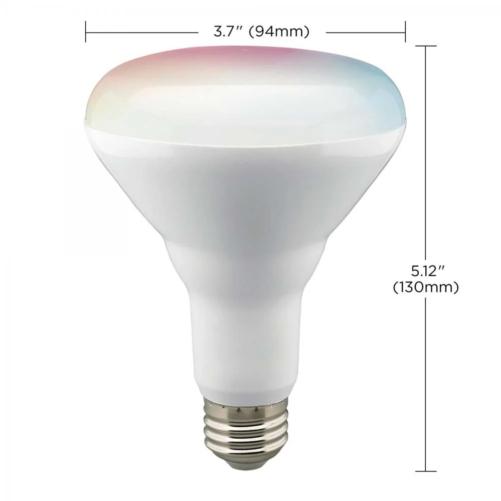 2Pk - 9.5W BR30 LED RGB & Tunable White Starfish IOT 760 Lumens 120v - Image 2