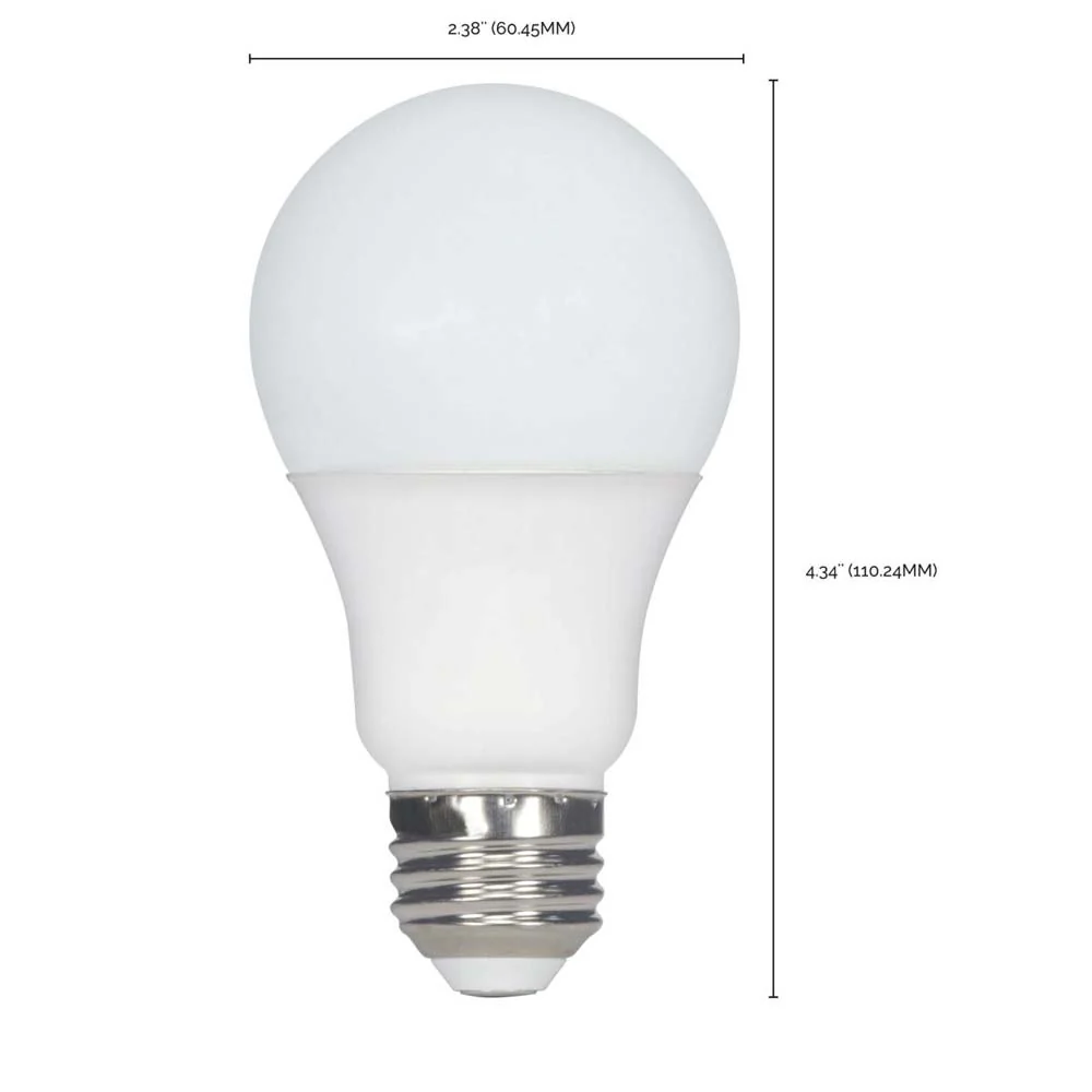 2Pk - 9.8W A19 LED 2700K E26 Medium base 220 deg. Beam Angle 120v - Image 3