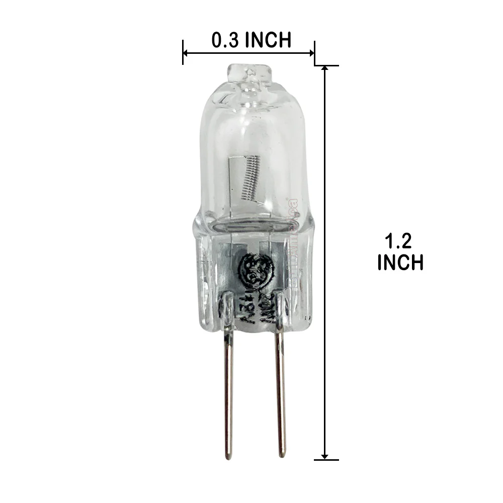 2PK - GE 20w 12v G4 Bi-Pin Base T3 350Lumens 2750K Halogen Bulb - Image 2