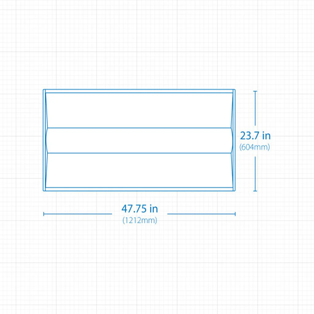 2Pk - Nicor TACS2 Series Selectable 2x4 Architectural LED Troffer - Image 2