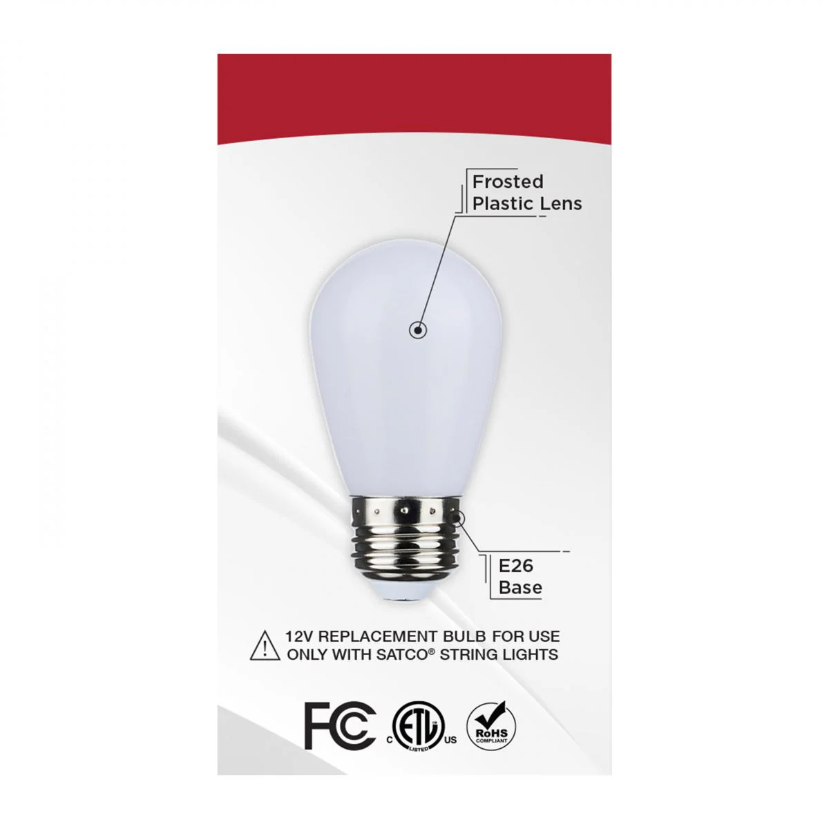 2Pk - Satco 1w S14 LED Smart String Starfish IOT 12v Frosted Replacement Bulb - Image 5