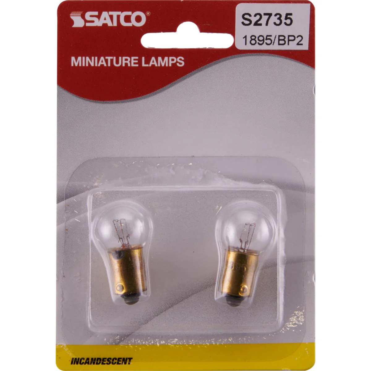 2Pk - Satco 3.78w miniature G4-1/2 2000 Miniature Bayonet base 14v Clear Bulb - Image 5