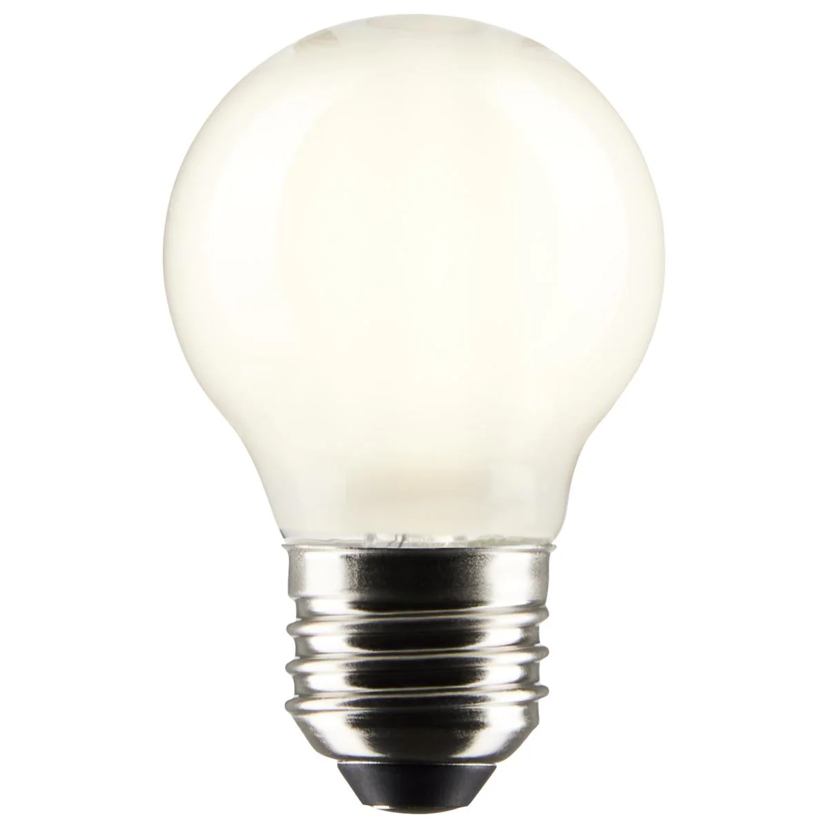 2Pk - Satco 4.5w G16.5 LED E26 Medium Base 5000K 120v White Finish Bulb - Image 2