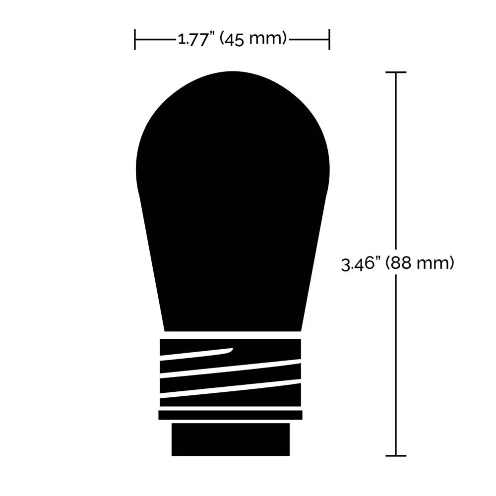 2Pk - 4-Pin S14 LED RGBW Replacement Bulbs String for Satco Starfish IOT S11272 - Image 4
