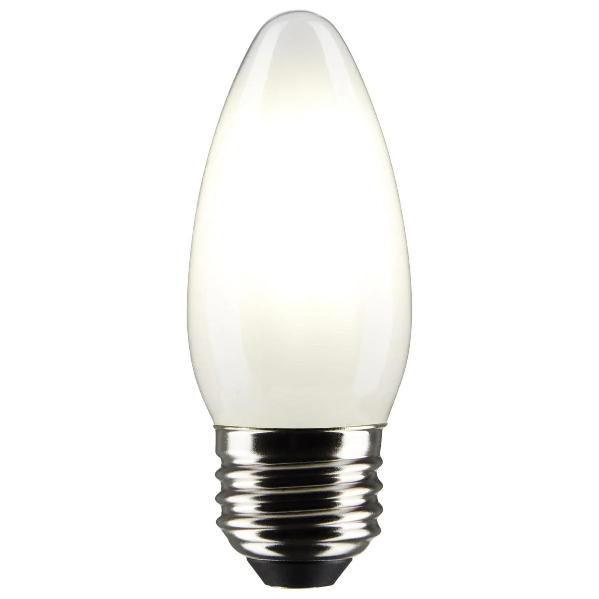 2Pk - Satco 4w B11 LED E26 Medium Base 5000K 120v Frosted Finish Bulb - Image 2