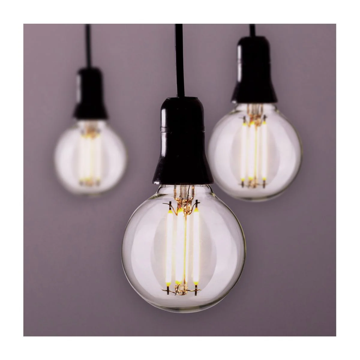 2Pk - Satco 4w G16.5 LED E12 Candelabra Base 5000K 120v Clear Finish Bulb - Image 4