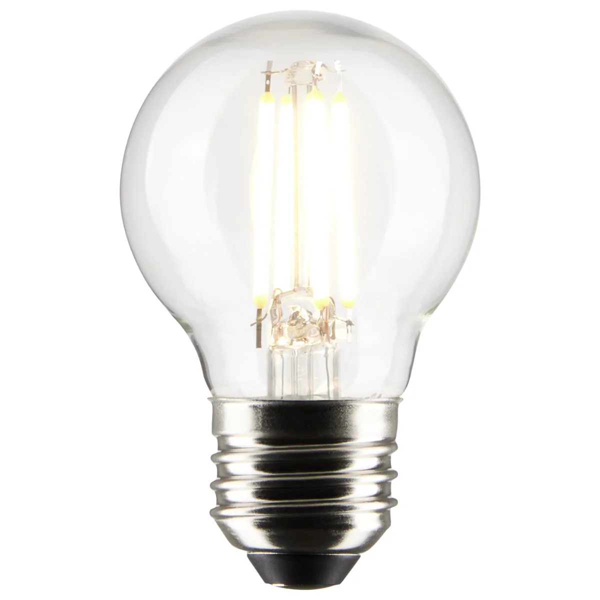 2Pk - Satco 4w G16.5 LED E26 Medium Base 5000K 120v Clear Finish Bulb - Image 2