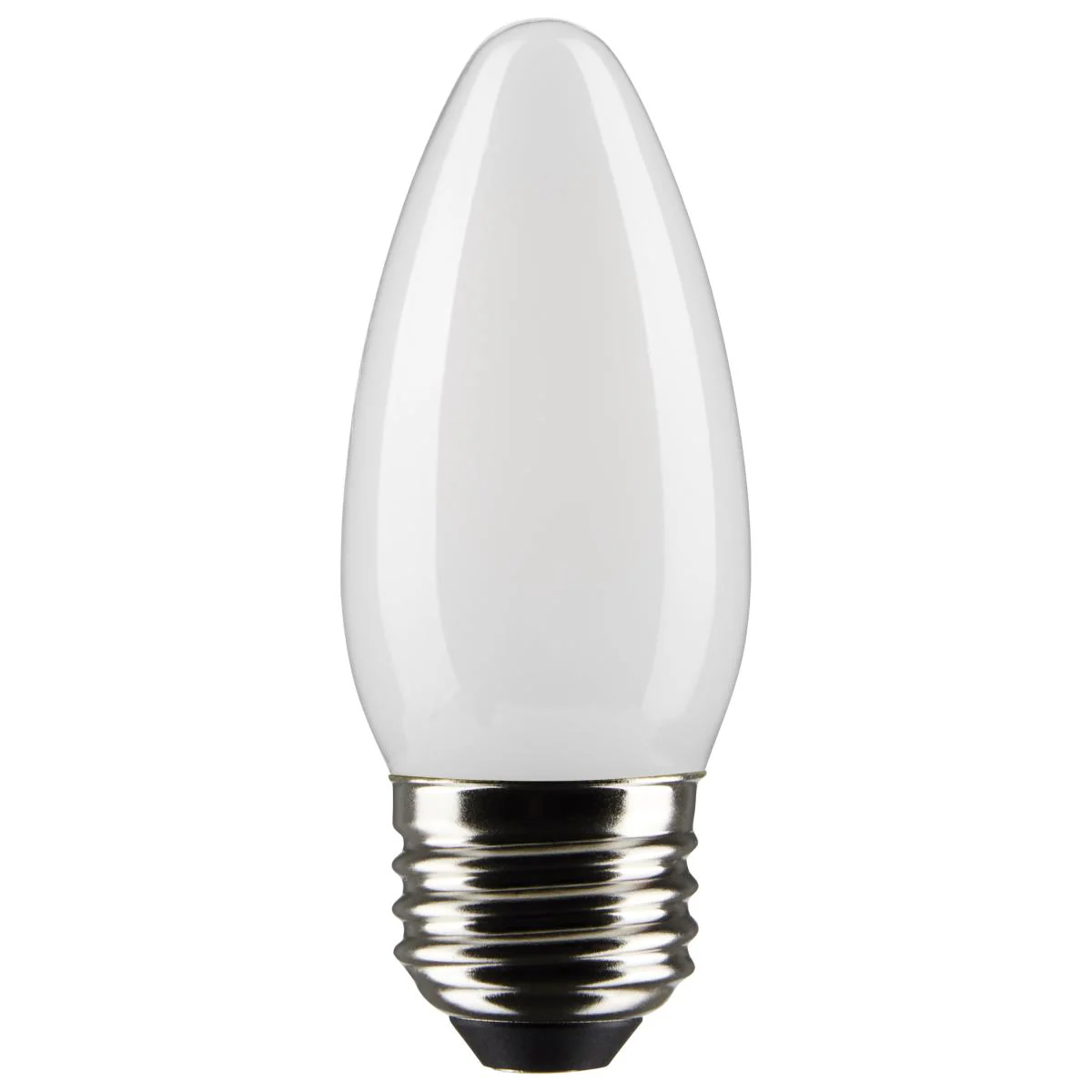 2Pk - Satco 5.5w B11 LED E26 Medium Base 5000K 120v Frosted Finish Bulb