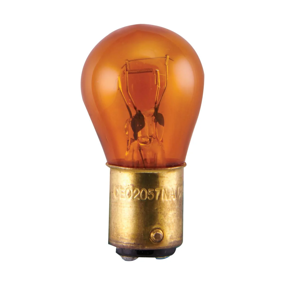 2Pk - Satco 8.26w miniature S8 1200/5000 BA15d Base 14v Amber Finish Bulb - Image 3