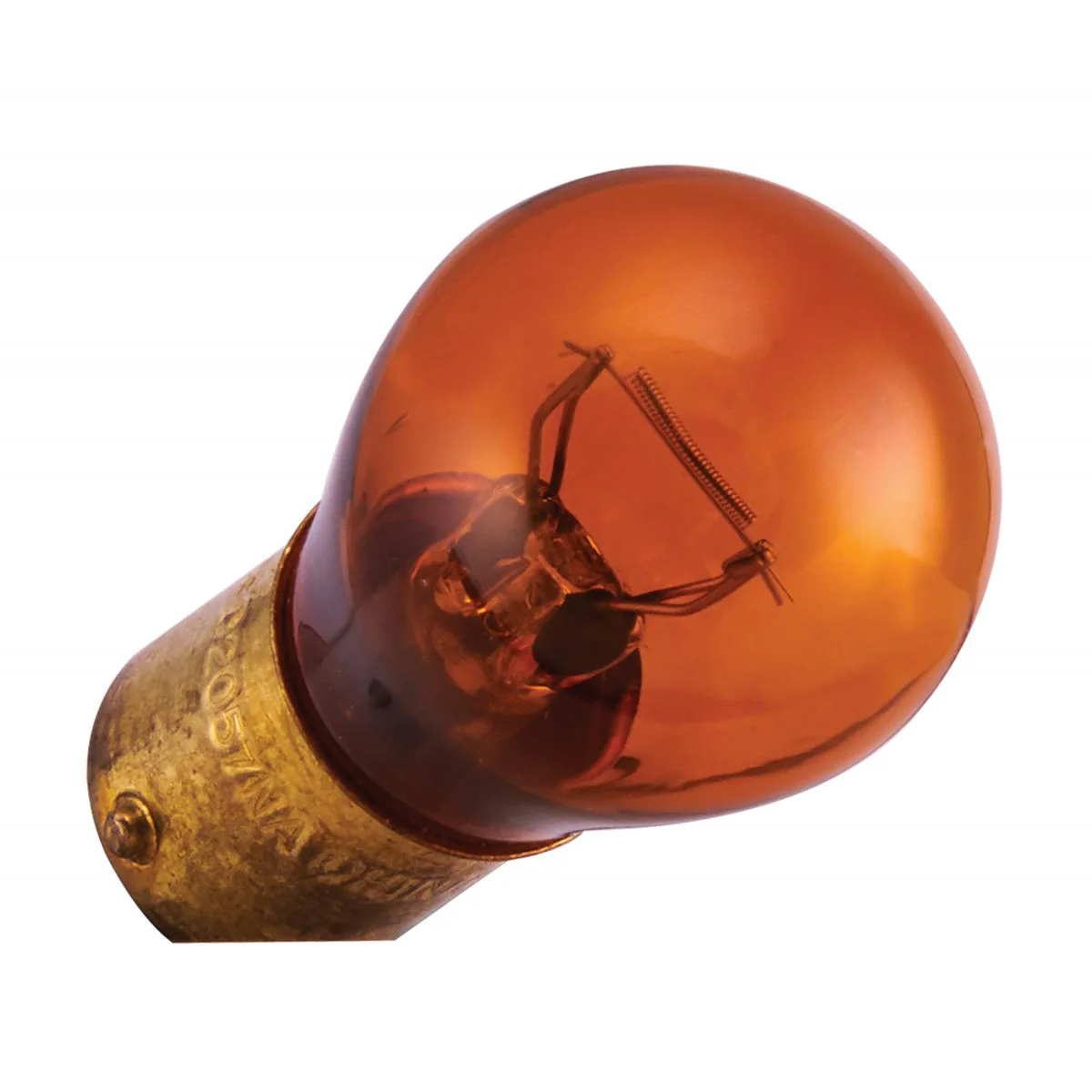 2Pk - Satco 8.26w miniature S8 1200/5000 BA15d Base 14v Amber Finish Bulb - Image 4