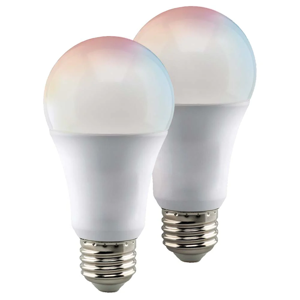 2Pk - Satco 9.5w A19 LED RGB Tunable White Starfish IOT 800 Lumens 120 Volt - Image 2
