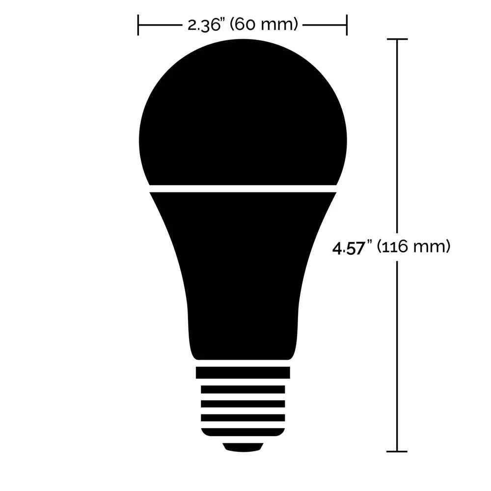 2Pk - Satco 9.5w A19 LED RGB Tunable White Starfish IOT 800 Lumens 120 Volt - Image 4