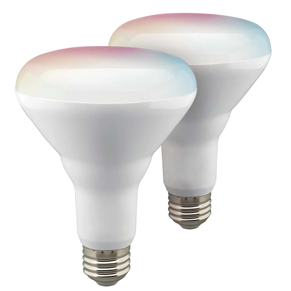 2Pk - Satco 9.5w BR30 LED RGB Tunable White Starfish IOT 800 Lumens 120 Volt - Image 2