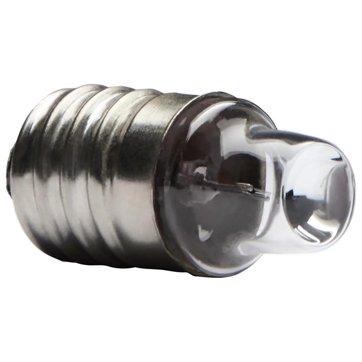 2Pk - Satco B3.5 PR2 miniature Single Contact Mini Flange base 2.38v Clear Bulb - Image 2