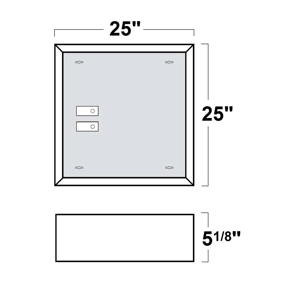 2x2 Ft. Surface Mount Frame Kit for LED Troffers - Image 7