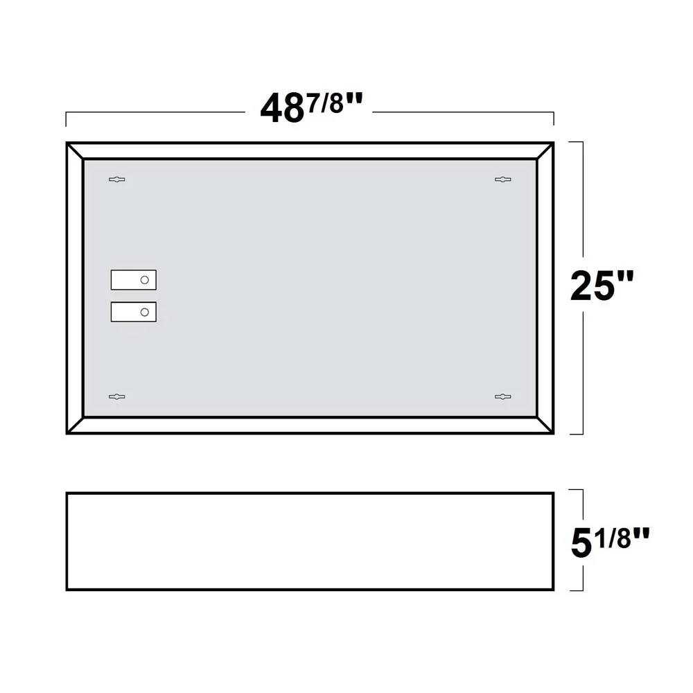2x4 Ft. Surface Mount Frame Kit for LED Troffers - Image 4