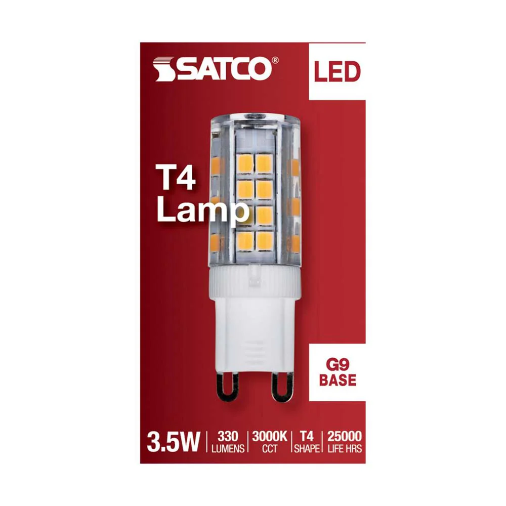 3.5W JCD LED Clear 3000K G9 G9 Double Loop Base 120v - Image 3