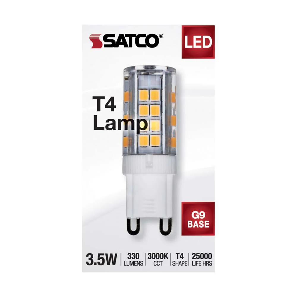 3.5W JCD LED Clear 3000K G9 G9 Double Loop Base 120v - Image 4