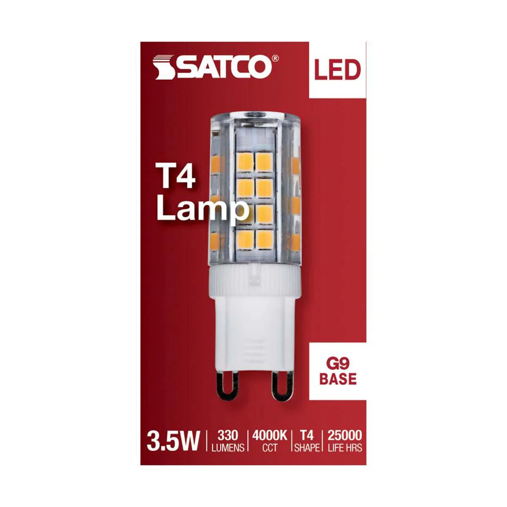 3.5W JCD LED Clear 4000K G9 G9 Double Loop Base 120v - Image 3