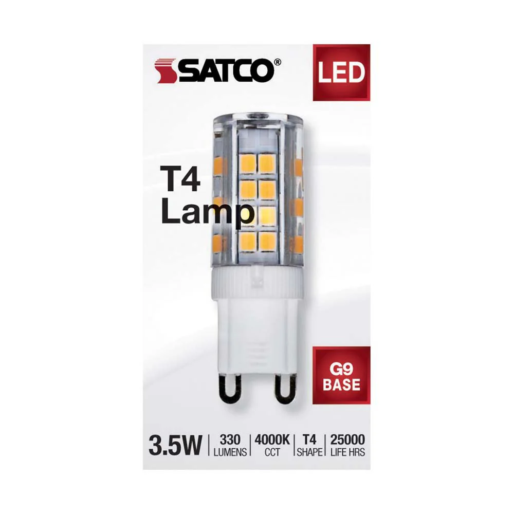 3.5W JCD LED Clear 4000K G9 G9 Double Loop Base 120v - Image 4