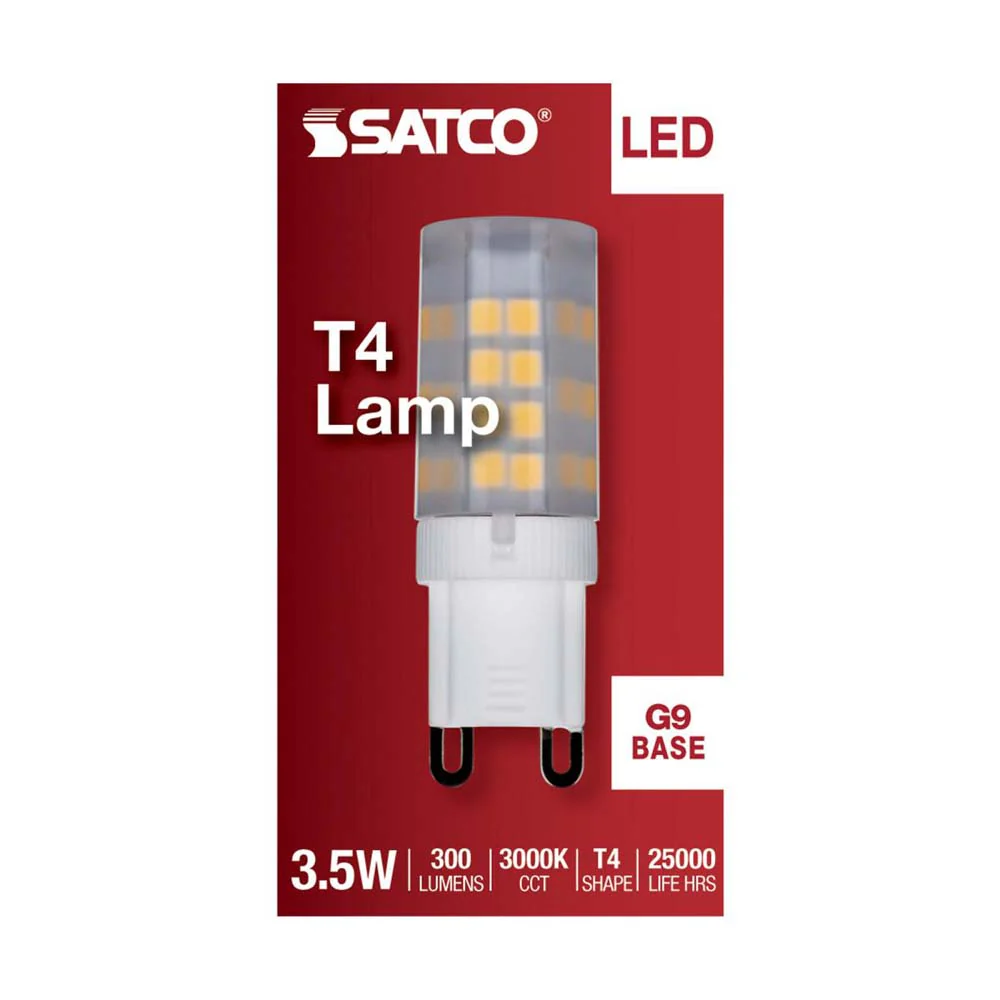 3.5W JCD LED Frosted 3000K G9 G9 Double Loop Base 120v - Image 3
