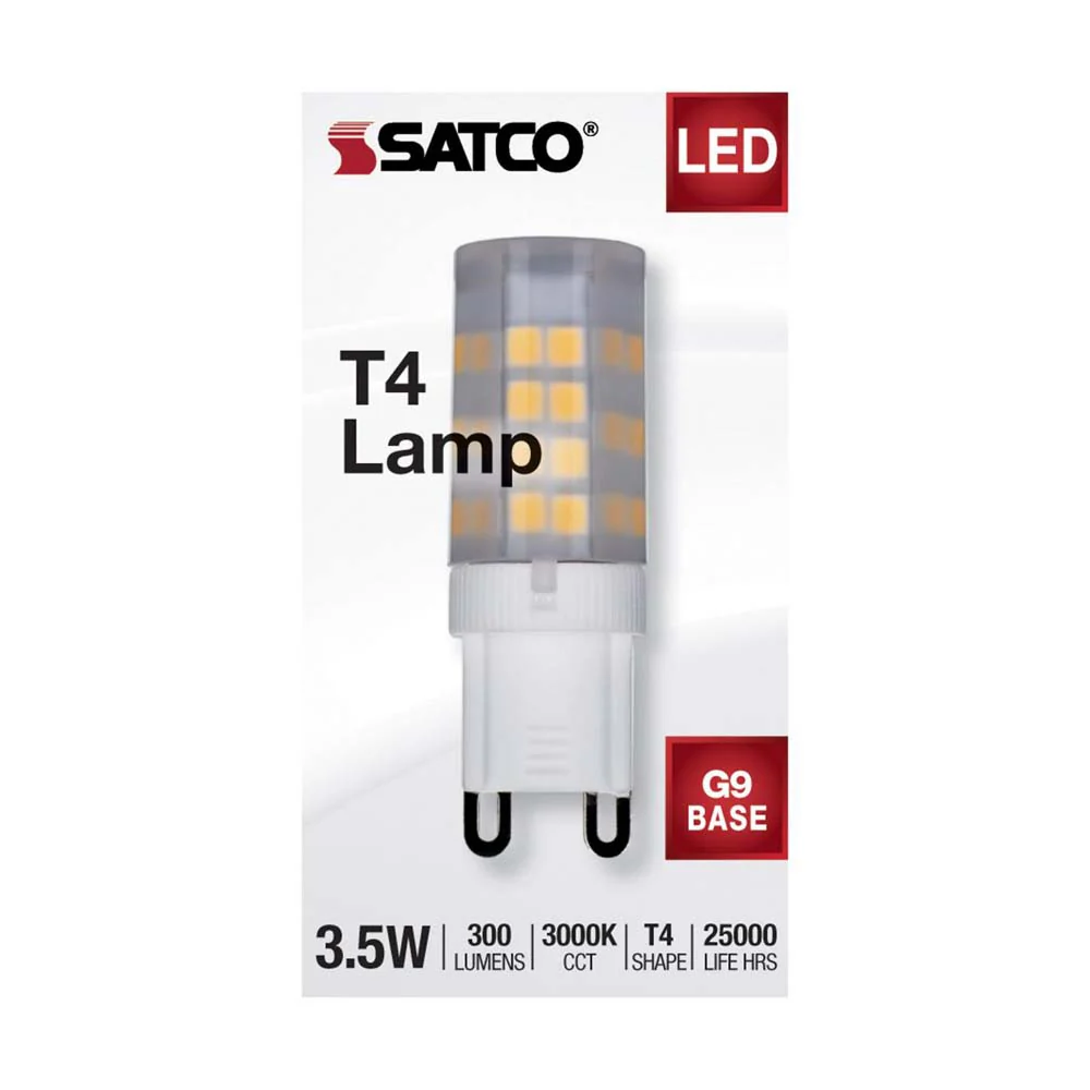 3.5W JCD LED Frosted 3000K G9 G9 Double Loop Base 120v - Image 4