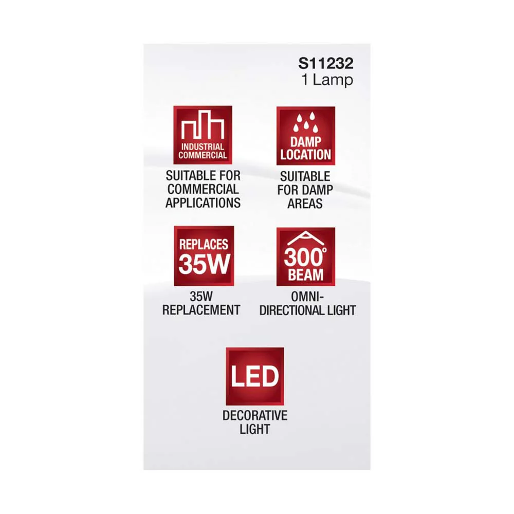 3.5W JCD LED Frosted 3000K G9 G9 Double Loop Base 120v - Image 6