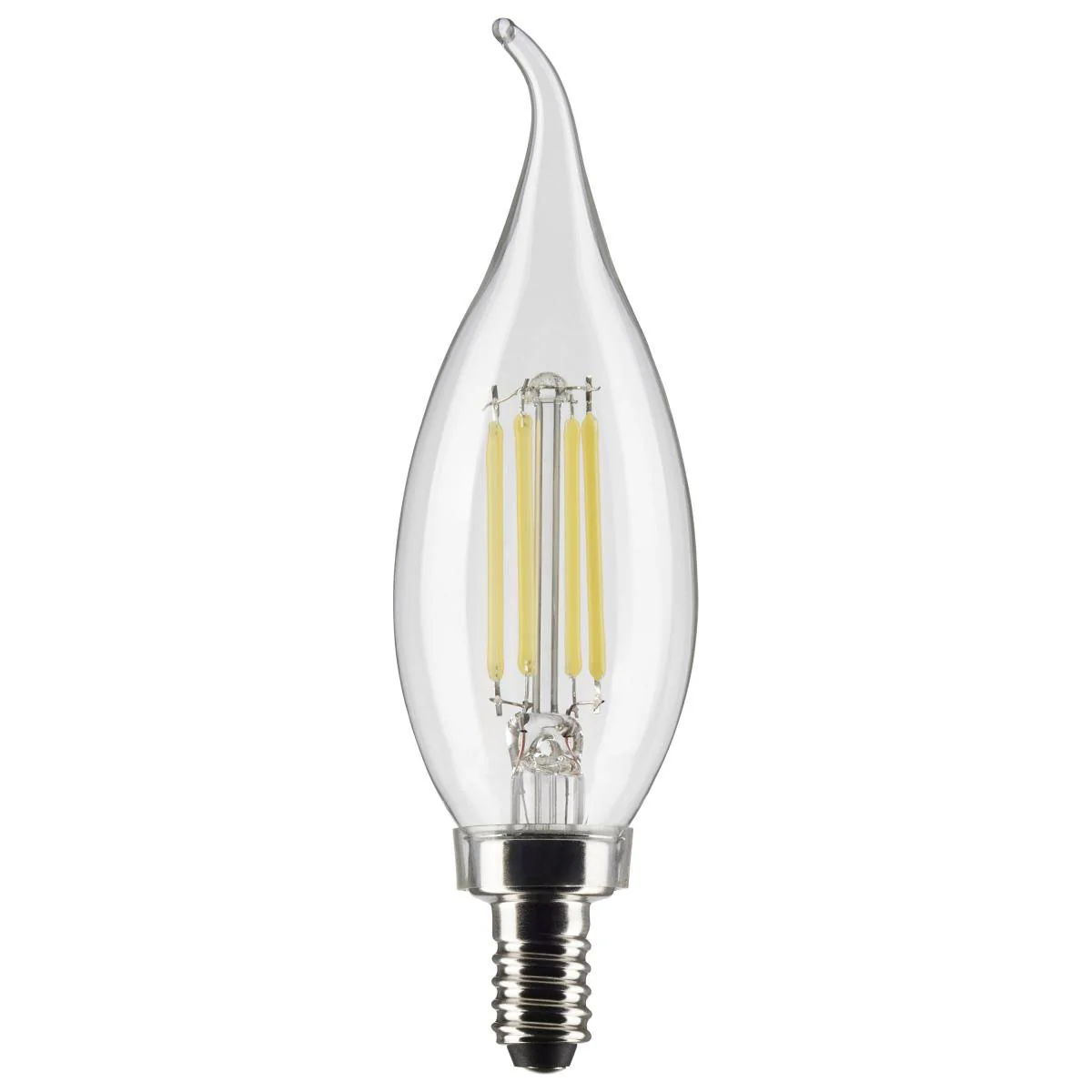 3 Pack - 4.5w CA11 LED E12 Candelabra base 2700K Soft White Bulb - Image 3