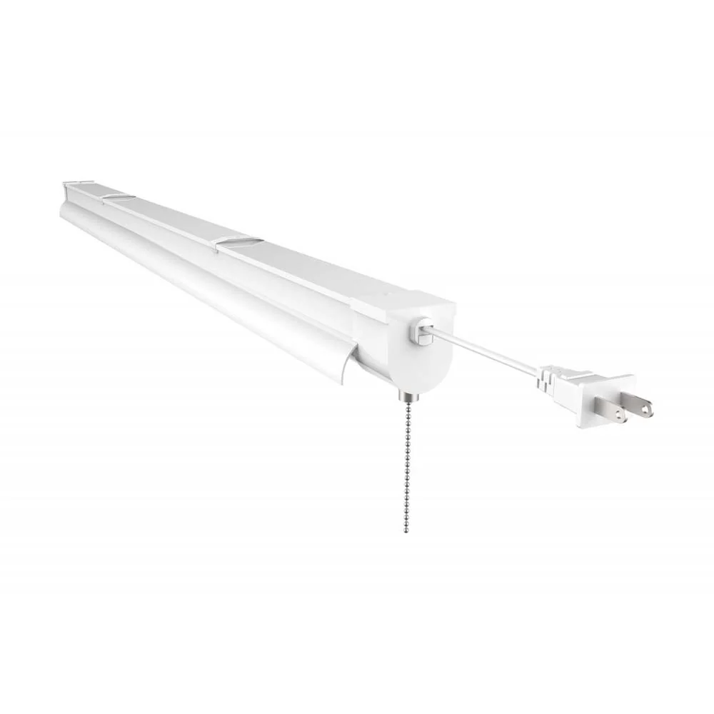 34w 3-ft LED Shop Light w/ Pull Chain White Finish 4000K - Image 3