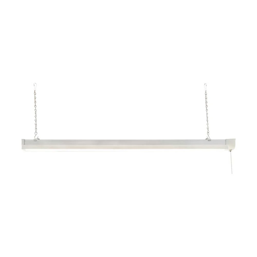 34w 3-ft LED Shop Light w/ Pull Chain White Finish 4000K - Image 4