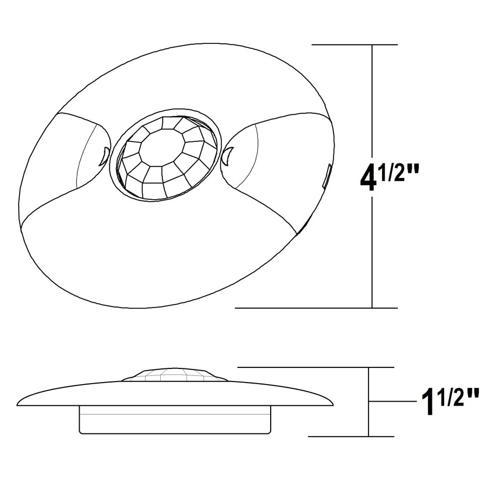 Nicor 360 deg. Ceiling Occupancy Motion Sensor Line Voltage - Image 4