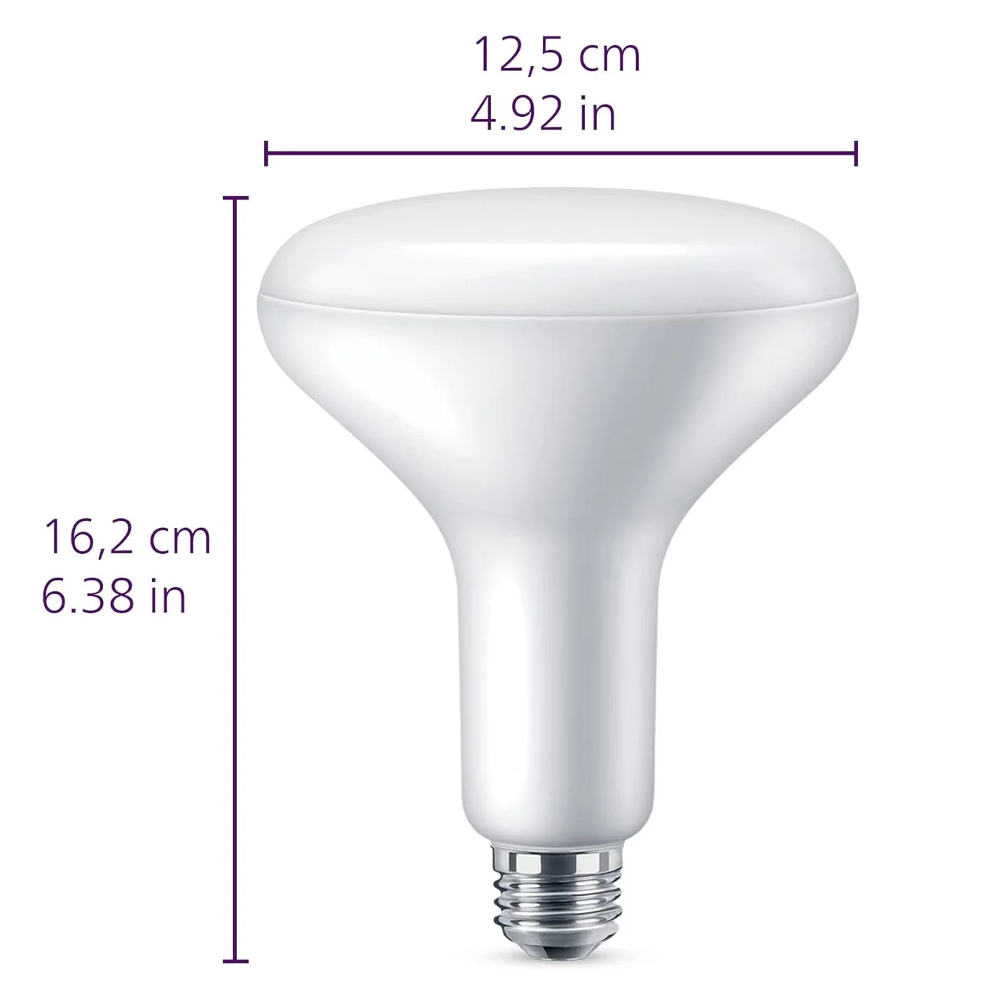 3PK - 10W BR40 LED 5000K - Daylight 800L Non-Dimmable Bulb - 60w Equiv - Image 3