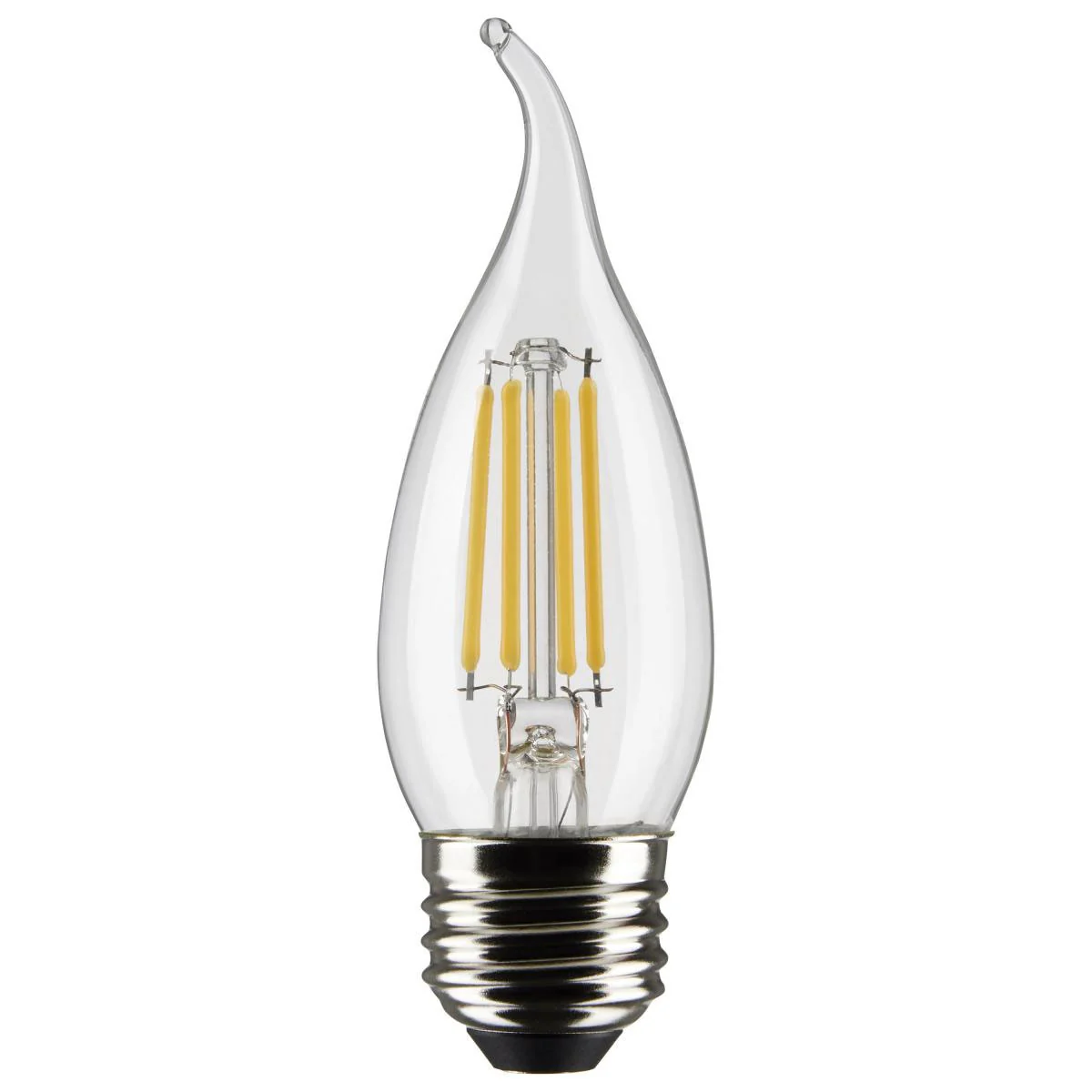 3PK - 4.5w CA11 Candle LED 2700K Medium Base Non-Dimmable - 40w equiv - Image 2