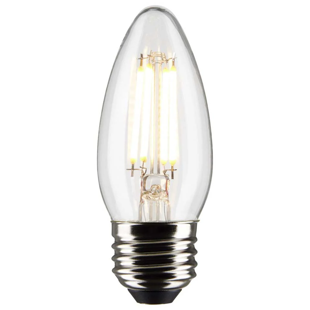 3Pk - Satco 4w B11 LED 2700K Medium Base Dimmable - 40w equiv - Image 3