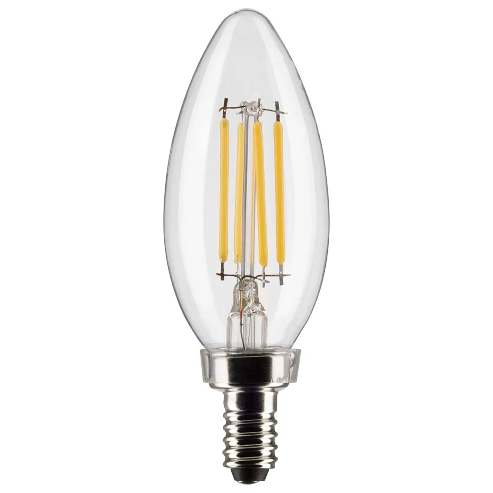 3Pk - Satco 4w B11 LED 3000K Candelabra Base Dimmable - 40w equiv - Image 2