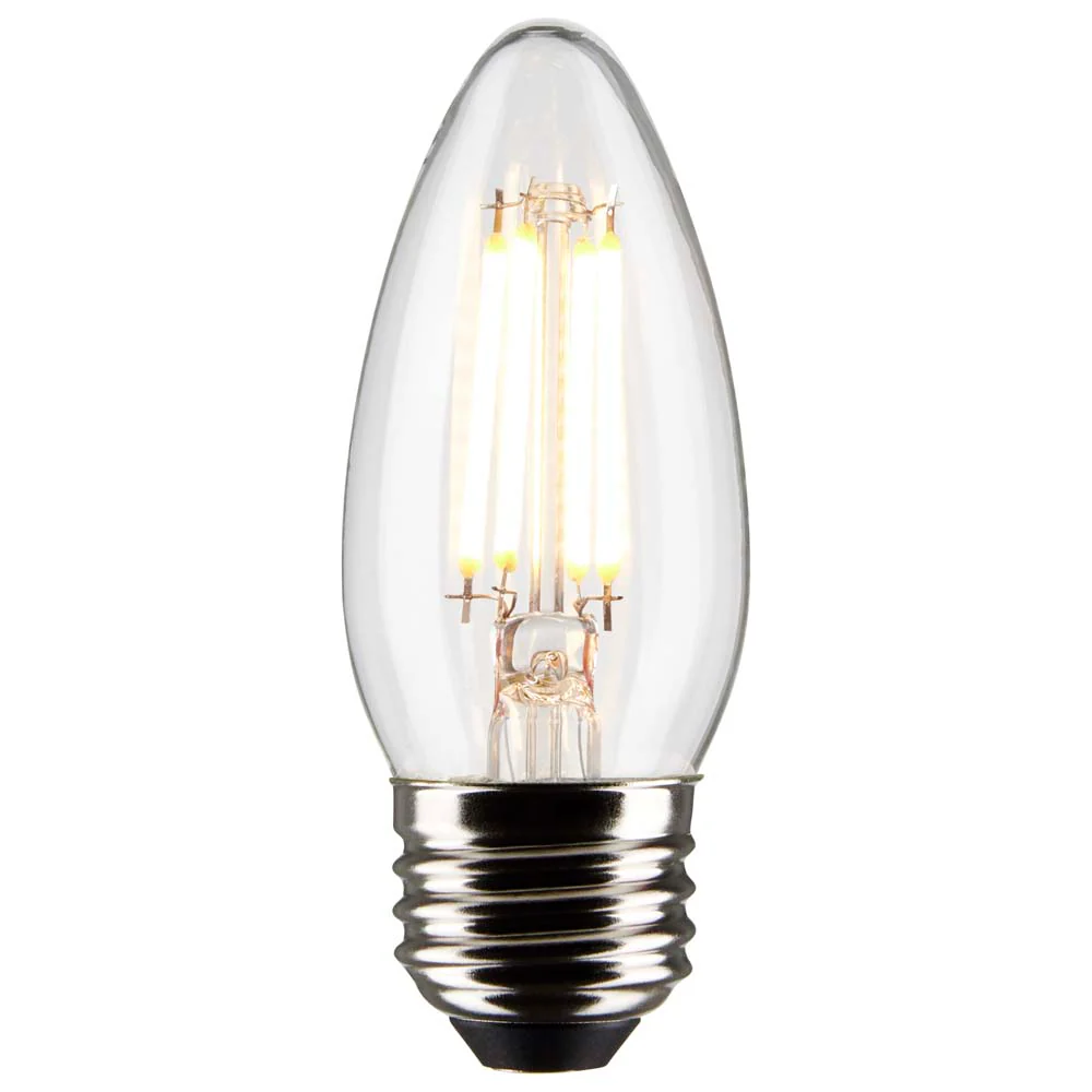 3Pk - Satco 4w B11 LED 3000K Medium Base Dimmable - 40w equiv - Image 2