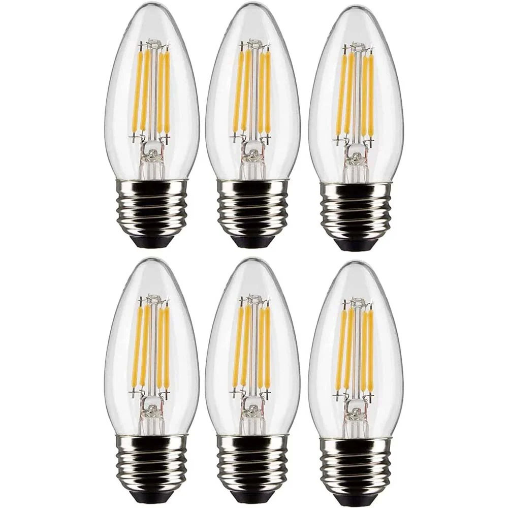 3Pk - Satco 4w B11 LED 3000K Medium Base Dimmable - 40w equiv - Image 3