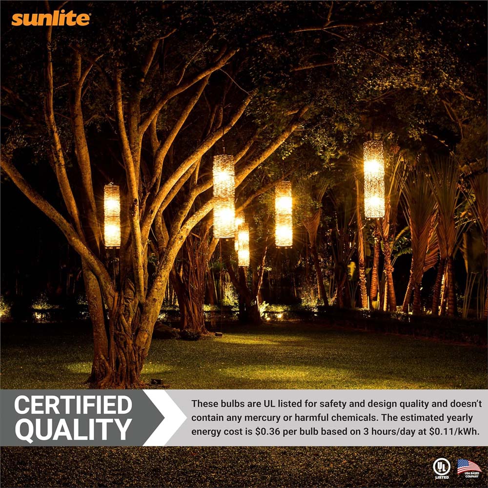 3Pk - Sunlite 3w LED A19 Yellow Colored Non-Dimmable Bulb - 25w Equiv - Image 5