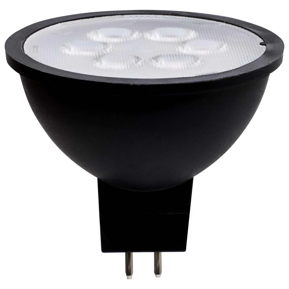 4.5W 12v MR16 LED 5000K GU5.3 Base 360LM Flood 40D Black Finish Bulb - Image 2